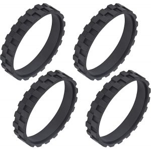 4 Pneus Caoutchouc Remplacement Compatible Avec Irobot Roomba, Remplacement De Pneus Antidérapants, Pneus De Roues Faciles À Assembler Compatibles Avec Les Modèles Irobot Roomba[SSE7110658] - Neuf