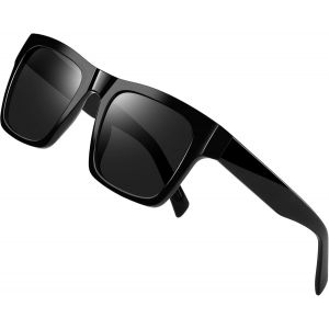Lunettes De Soleil Homme Femme Carré Polarisées Vintage Rétro Lunette De Soleil En Acétate Protection Uv400 - Neuf