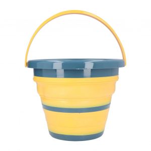 Hjlian Seau Pliable En Plastique Avec Poignee Portable, Seau A Eau Pliable Pour La Peche Et Le Camping, Bleu - Neuf