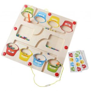 Jeu De Puzzle Éducatif Magnétique De Labyrinthe De Couleurs Et De Nombres Pour Enfants - Neuf