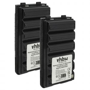 vhbw 2x Batterie compatible avec Yaesu Vertex VX-177, VX-180, VX210, VX180e, VX180, VX-210, VX-180e radio talkie-walkie (1800mAh, 7,2V, NiMH) - Neuf