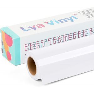 Teppd-U2013 Rouleau De Vinyle De Transfert Thermique Htv Pour Cricut, Silhouette Cameo, Pour La Création De Vêtements, Sacs Et Autres Produits Textiles, 30,5 Cm X 3 M, Blanc - Neuf