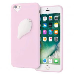 Soft TPU Squishy 3D Cartoon Animal Phone Case Proctive Cover pour iPhone 6 / 6S (Pink Seal) - Neuf
