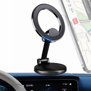 Magnétique Titulaire Téléphone Pour Voiture [Tous Les Matériaux Métalliques Des Aimants Puissants] Magnétiques De Téléphone De Montage 360° Réglable Magsafe De Bâti De Voiture S'adapte Pour Iphone 11 Pro Max Xs Max Xr Xs Max - Neuf