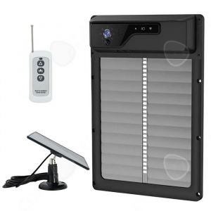 C Porte Poulailler 24x36.5cm Porte Automatique Poulailler Solaire Anti-Pincement Intelligent Avec Camera Ecran Lcd Capteur Lumière - Neuf