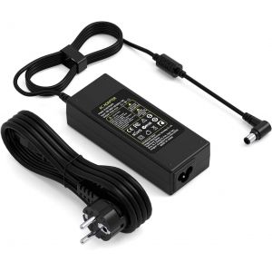19.5V 90W Chargeur Alimentation Compatible avec Sony Bravia TV KDL-24 KDL-32 W600B W650A W700B KDL-40 KDL-42 KDL32W700B KDL48W600B Smart LED LCD HDTV écran TV Chargeur Adaptateur Secteur - Neuf
