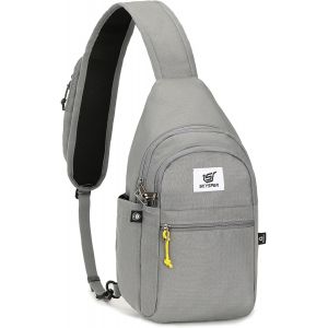 RFCBC-Sacoche Homme Bandoulière Antivol Sac de Poitrine pour Femme Homme Petit Léger Sacs à Dos Porté Travers pour Randonnée Voyage Sport - Neuf