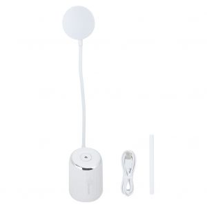 Hjlian Lampe Humidificateur Diffuseur D'air Led, Chargement Usb, Veilleuse De Lecture Pour Chambre A Coucher, Bureau - Neuf