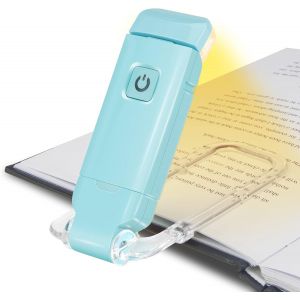 Lampe De Lecture Usb Liseuses Led Rechargeable Avec Lampe De Lecture Pour Lire Au Lit Pince 3 Niveaux Luminosité Réglable Pliable Mini Clip Lampe Bleu - Neuf
