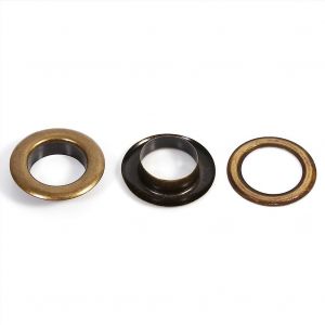 20sets Bronze Noir Or Oeillet Rond Oeillets Cuir Artisanat Bricolage Accessoires 12mm - Neuf