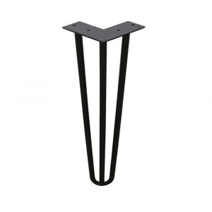 &iquest;25cm&iquest;4x Pieds de table en &eacute;pingle &agrave; cheveux Pieds en &eacute;pingle &agrave; cheveux Pieds de table en acier Patins de table DIY Pieds de table interchangeables 3 supports - Neuf