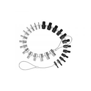 V&eacute;rificateur de filetage pour &eacute;crous et boulons avec 26 jauges pour tailles m&eacute;triques et en pouces, comprend 14 pouces et 12 m&eacute;triques - Neuf