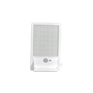 Applique Murale Solaire &Agrave; D&eacute;tecteur De Mouvement 42 Led - Blanc, Projecteur De Jardin Ext&eacute;rieur, &Eacute;tanche Ip65, 3 Modes D'&eacute;clairage - Neuf