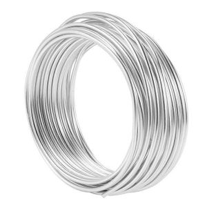 2pcs 3mm Fil D'aluminium 10m Artisanat Fil D'argent Pour La Fabrication De Bijoux Argile Modelage Bonsa&iuml; Et Mod&egrave;le - Neuf