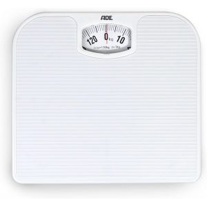 KALANKA-P&egrave;se-personne m&eacute;canique P&egrave;se-personne analogique en plastique ABS de haute qualit&eacute; de couleur blanc brillant. M&eacute;canisme en m&eacute;tal solide, &eacute;chelle facile &agrave; lire. Blanc | BM 707 Nina - Neuf