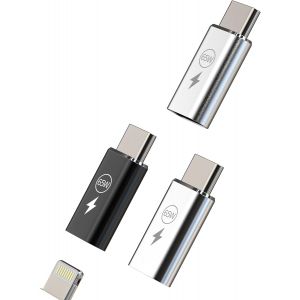 TRAHOO-Lot de 3 adaptateurs de charge rapide Lightning femelle vers USB C 65 W pour iPhone 16 15 Pro Max pour Apple Compatible avec Samsung iPad MacBook Chargeur Thunderbolt Lighting C&acirc;ble Jack Charg - Neuf