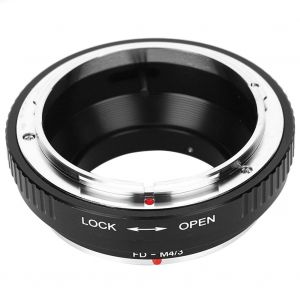 Bague d'adaptation Fikaz FD-M4/3 pour objectif a monture Canon FD compatible avec l'appareil photo a monture Olympus M4/3 - Neuf