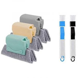 H873 Fente De Fen&ecirc;tre Nettoyage Brosse Coudeau Porte Fente De Fen&ecirc;tre Fente De Coin Nettoyage De Coin Brosse &Agrave; R&eacute;curer Pad House - Neuf