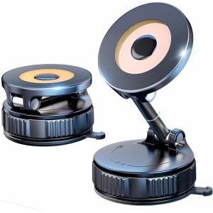 Support Magnétique De Téléphone Pour Voiture, Miroir, Bureau, Base Rotative À 360 °, Forte Aspiration Et Maintien Stable, Support De Téléphone Amélioré Pour Iphone Et Android - Neuf