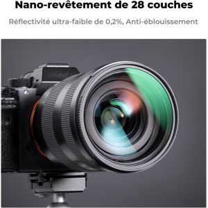 82 mm UV Filter Nano-X Protection and Lens Cap and Cleaning Cloth for Camera - Neuf