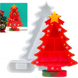 Moules En R&eacute;sine &Eacute;poxy - Arbre De No&euml;l - Moule En Silicone - Ornement De No&euml;l - Moule En R&eacute;sine De No&euml;l - D&eacute;coration De Fen&ecirc;tre - R&eacute;sine &Eacute;poxy - D&eacute;coration De No&euml;l - Neuf