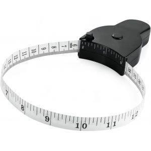 LETNERNY-Mètre À Ruban Pour Le Corps De 150 Cm - Mètre À Ruban Télescopique Automatique Et Ruban À Mesurer Rond - Goupille De Sécurité Et Retrait Par Bouton-Pression - Pour Hommes Et Femmes - Fitness - Neuf