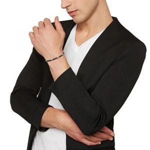 Bracelet - Breil - B Rocks - Acier 316l - H&eacute;matite - Longueur R&eacute;glable 22 Cm - Neuf