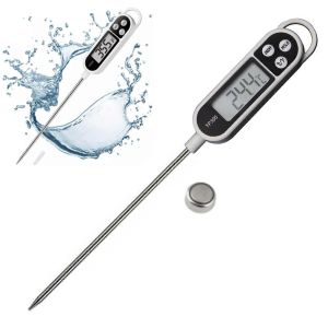 Thermom&egrave;tre alimentaire num&eacute;rique &agrave; sonde de temp&eacute;rature pour la cuisson de la viande, barbecue, dinde, confiture, sucre - GSL - Neuf