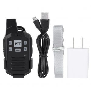 Talkie-walkie portable QYT K1, double PTT, interphone, emetteur-recepteur 100-240 V, prise americaine - Neuf