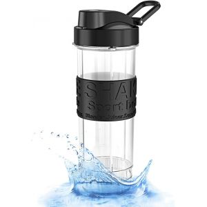 Bouteille D'eau De Sport 570 Ml, Shaker Protéiné Sans Bpa, Musculation De Gourde En Plastique Tritan Poartable Pour Voyage, Sport, Bureau, Camping, Randonnée, Compatible Avec Smoothie Blender - Neuf