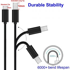 2x 1M Câbles Micro USB à Pointe Extra Longue pour Téléphones Blackview OSCAL S60 (Pro) BV4000 BV4900 BV4900s BV5500 Plus BV5800 BV6000 BV6000s|Oukitel WP12 WP8 Pro WP6|Ulefone Armor X9 X7 Pro X6 X5 - Neuf