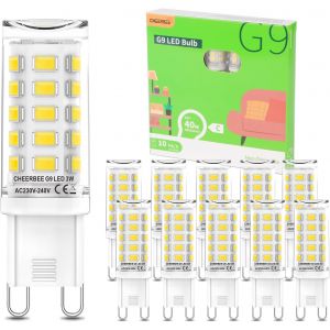 Kalanka-Ampoule G9 Led Blanc Froid 6000k 3w, Remplace 30w-40w Halog&iquest;&iquest;Ne, 480lm Classe &iquest;&iquest;Nerg&iquest;&iquest;Tique C, Sans Scintillement, Non Dimmable, Ampoule Led G9 Pour &iquest;&iquest;Clairage Int&iquest;&iquest;Rieur, Lot De 10 - Neuf