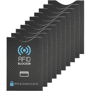 KALANKA-10 Étui de Protection RFID-NFC ¿ Protège Carte bancaire ¿ Porte Carte RFID ¿ Porte Carte bancaire sécurisé ¿ Cartes d'identité et Cartes bancaires ¿ Protection Contre Le vol de données - Neuf