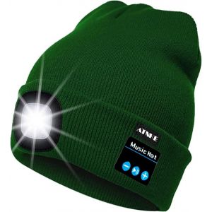 Led Bluetooth Bonnet Lumineux, Rechargeable Usb Rechargeable Musical Running Chapeau Ultra Lumineux 4 Led Lampe Étanche Utilisation Lumière Pour Ski Randonnée Camping Vélo - Neuf