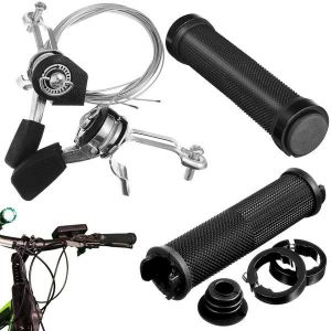 Jeu De Manettes De Vitesse Ergonomiques Pour Vélo Avec Poignées ¿ Aluminium Durable, Installation Facile Pour Un Contrôle Fluide De La Vitesse - Neuf