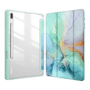 Chicslick-Pour Samsung Galaxy Tab S10 S9 Fe 10.9 11 Plus 12.4 Pouces Étui Porte-Crayon Housse De Tablette Pour Tab A9 S9 S8 S7 11 ""Plus 12.4"" Funda,S6 Lite P620 P625,Bleu Transparent[X1177] - Neuf