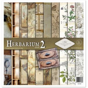 Emballage Scrapbooking 12 X 12 Pouces,Papier D&eacute;cor,Carton-310 X 320 Mm (Sls-049-Herbiium 2)-Hs Code 48025890 - Neuf