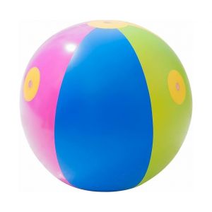 Fontaine gonflable &agrave; boules arc-en-ciel pour tuyau d'arrosage - Jeu d'eau gonflable - Neuf