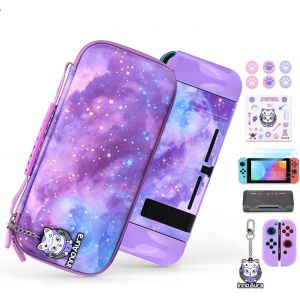 Case for Switch NS,Switch Accessory Kit Bag with Switch Carrying Case,Protective Switch Case,Switch Screen Protector,Switch Game Case.[K13] - Neuf