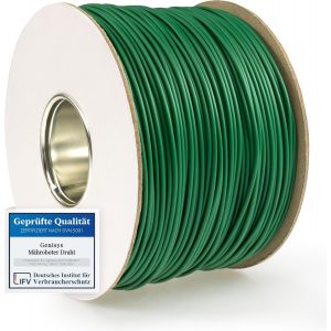 MEVRONISSHOP-C&acirc;ble compatible avec le robot tondeuse Parkside PMRA Smart PMRDA 20 V - Fil de d&eacute;limitation - Aluminium &eacute;tam&eacute; de qualit&eacute; sup&eacute;rieure - Sur le rouleau de c&acirc;ble - Diam&egrave;tre : 2,7 mm - Longu - Neuf