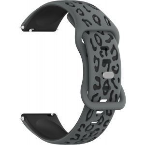 Kal-Bracelet De Montre 22 Mm 20 Mm - En Silicone Gravé Bicolore - Avec Fermeture Rapide - Bracelet De Rechange Réglable Pour Homme Et Femme - Neuf