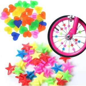 KAL-72Pcs Accessoires Vélo Enfant, Perles De Rayons Réfléchissantes, Décorations De Rayons Pour Filles Et Garçons (Multicolore) - Neuf