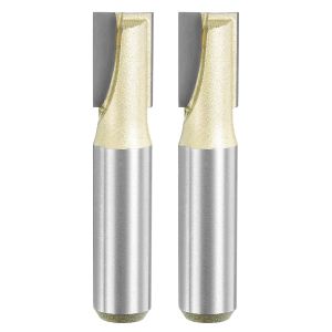KAL-2Pcs Fond De Nettoyage De Routeur 1/2" Diamètre 1/2" Queue Carbure Tipped Cutter Surfacing Planing Router Bits Pour Le Travail Du Bois Planing - Neuf