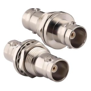 Connecteur Coaxial RF BNC Femelle à Femelle Adaptateur BNC pour Antenne de Câble Coaxial RF 2 Pièces (75 ohm) - Neuf