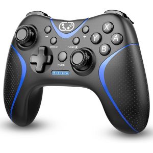 Manette Switch,Manette Switch Sans Fil Pour Nintendo Switch/Switch Lite/Switch Oled,Manette Switch Pro Avec Boutons Programmable/Wake Up/Turbo/6 Axis Gyro/Dual Vibration,Manette Pc - Neuf