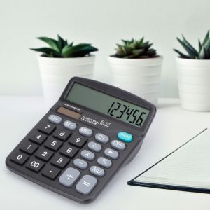 Calculatrice scientifique a 12 chiffres, batterie solaire, double alimentation, pour bureau - Neuf