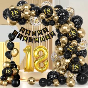 AYUHR-Kit de Guirlande de Ballons Bleu et Blanc, Ballons de Confettis, Arche Ballon, Ballons à Paillettes en Latex, Décoration de Ballons à L'hélium pour Anniversaire, Mariage, Anniversaire - Neuf