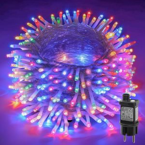 Kalanka-Guirlande Lumineuse, 30 M 300 Led Guirlande Lumineuse De No&euml;l Avec 8 Modes Et Minuterie, &Eacute;tanche D&eacute;coration Pour Int&eacute;rieur Exterieure Sapin F&ecirc;te Jardin, Multicolore - Neuf