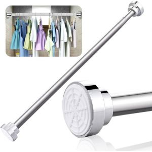 Barre de Douche T&eacute;lescopique sans Per&ccedil;age 55-85 cm - Tringle &agrave; Rideau Ajustable en Acier Inoxydable - Support Anti-D&eacute;rapant pour Salle de Bain et Dressing - Neuf