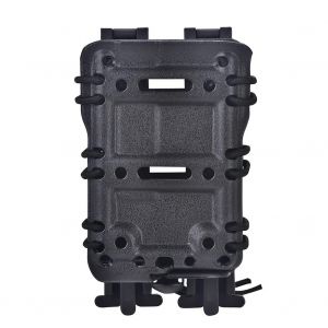 &Eacute;tui De Pochette De Magazine En Plastique Pour Molle Syst&egrave;me Gilet Chasse En Plein Air Camping (Noir) - Neuf